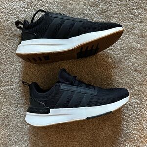 Black Adidas cloud form sneakers